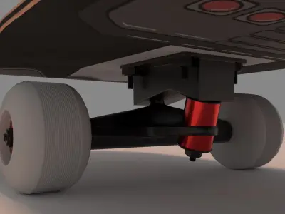 Arcade Gamepad Skateboard Skate 3D model