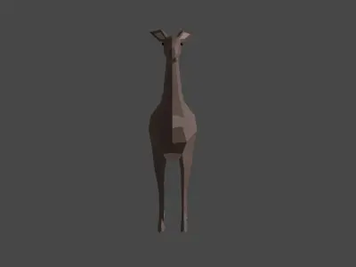 Deer Low Poly Low-poly 3D model
