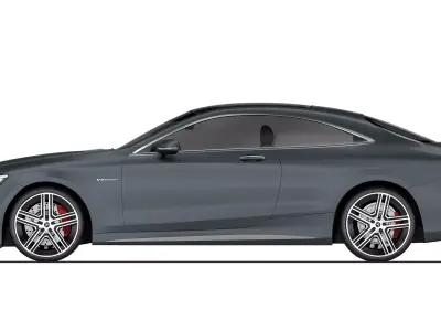 Mercedes-Benz S63 AMG Coupe 2015 3D model