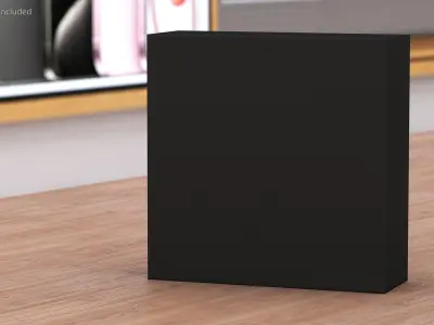 Square Box Black 3D model