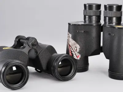 Binoculars Low-poly 3D model 5