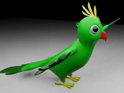 Parrot Low-poly 3D model