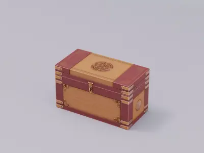 Chinese Trade Furniture Kit - 22 Chest Low-poly 3D model