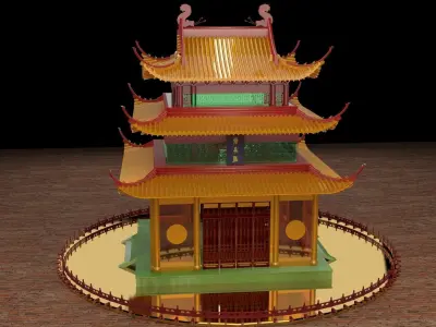 Chinese ancient house  3D model