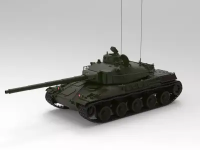 AMX-30 tank 3D model