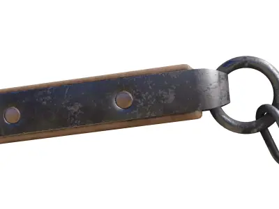 Medieval Spiked Flail 3D model