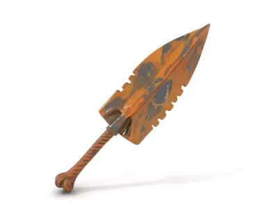 Stone Age Spear model pack Low-poly 3D model