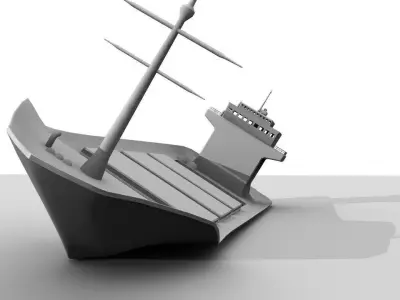 Tanker Wreck 3D model