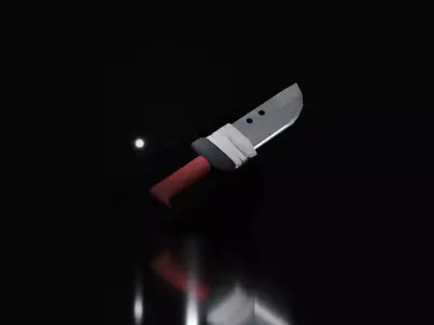 Game-ready stylized knife low-poly  Free low-poly 3D model