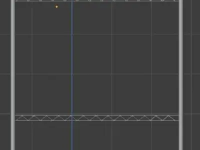 Low Poly Wire Bakers Rack Low-poly 3D model