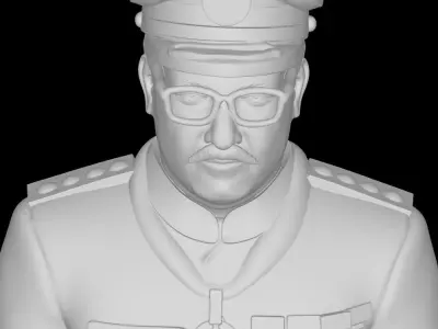 ARMY GENERAL - ARMY MAJOR- ARMY COMMANDER - COMMANDER - POLIC... 3D model