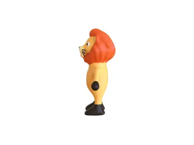 High-Quality 3D Cute Lion for Games Low-poly 3D model