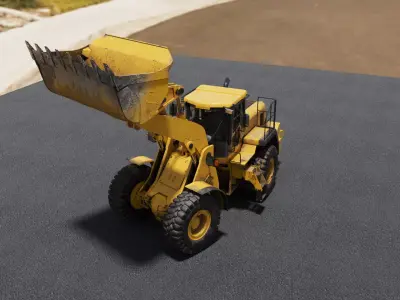 Wheel Loader Low-poly 3D model by PhilRivera from CGTrader