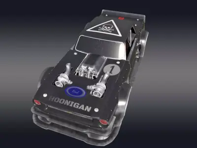 Ford Hoonigan 3D Model Low-poly 3D model