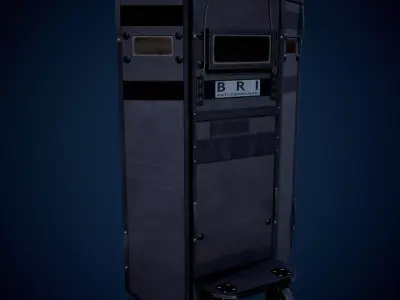 Ramses Police ballestic shield Low-poly 3D model