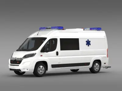 Citroen Jumper Ambulance 2017 3D model