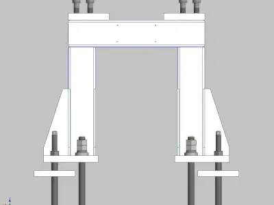 26363-Base for robot KAWASAKI BX100L-Hight 600 3D model