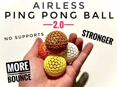 Airless Ping Pong Ball 3D print model