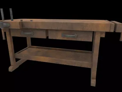 work bench 3D model
