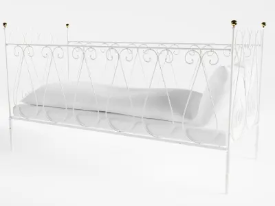 Antique Crib 3D model