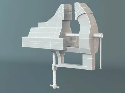 Used Vise 3D model