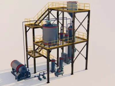 Gold mining disorption  3D Model 3D model