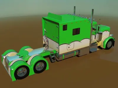 379 Legacy Semi Truck 3D model