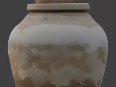 Ancient Egyptian Canopic Jar 3D Prop Analysis 3D model get