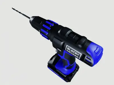 Power Drill 3D model buy