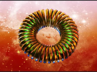Round Spring Free 3D model