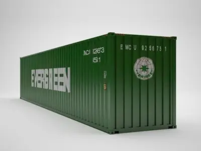 Cargo Container - EVERGREEN - Contenedor de carga 3D model