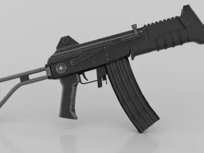 Imi galil mar microgalil Low-poly 3D model
