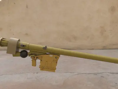 Igla short range man portable air Low-poly 3D model
