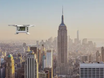 Self Driving Passenger Drone Concept 3D model