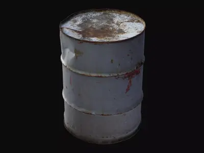 Barrel Rust Metal 01 - HeraScans Free 3D model