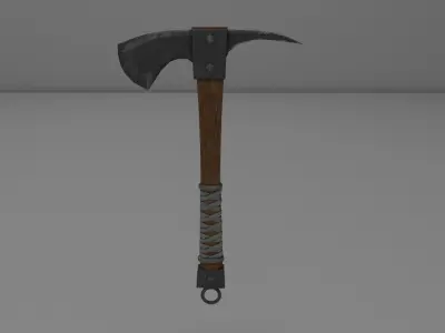 Scandinavian ax  lov-poly 3D model Low-poly 3D model