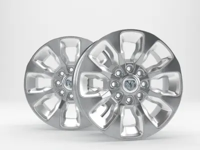 5th GEN RAM STOCK 8 LUG RIM 3D model