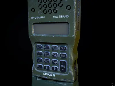Military Radio AN PRC-152 Low-poly 3D model