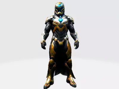 Cyber Sentinel - Futuristic Warrior 3D Model 3D model buy