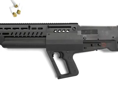 Tavor TS12B Low-poly 3D model