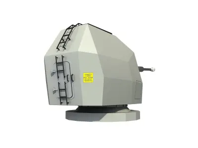 MK 8 114 MM NAVAL GUN 3D model