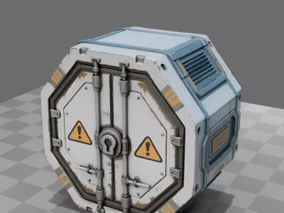 Sci-Fi Cargo Pod 3D model