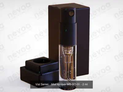 Vial Series - Mist sprayer - Cream pump - 1-5 - 5 ml 3D Model Pack
