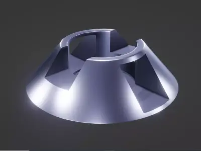 Tapered Deep Groove  Low-poly 3D model
