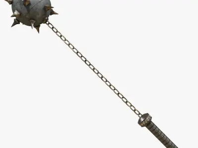 Flailing Spike Rigged 3D model