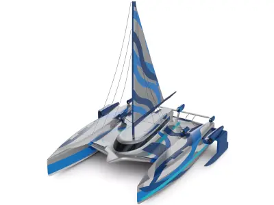 Catamaran 3D model