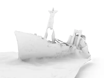 MS Klintholm Dimitrios Shipwreck 3D Scan 3D model