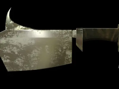 AX KNIFE Low-poly 3D model