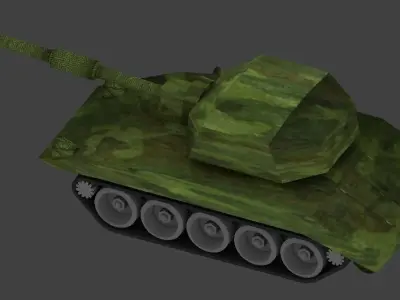 Tank Low-poly 3D model army Low-poly 3D model