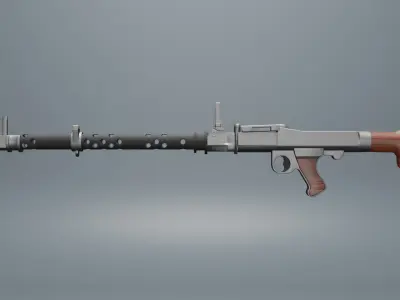 M34 MACHINE GUN 3D model